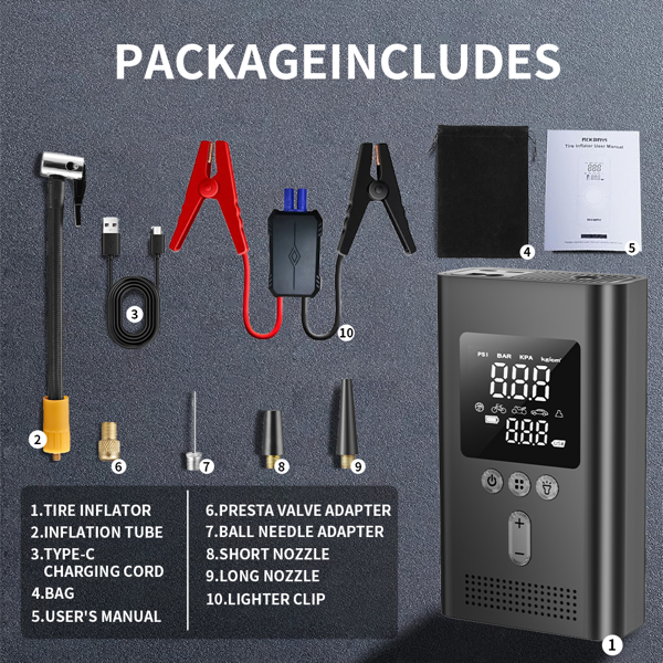 Velson jump starter accessories