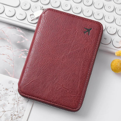 RFID family passport wallet travel document organizer