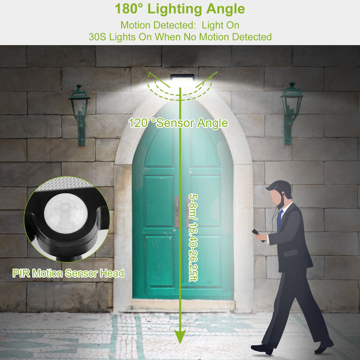 Velson solar wall light detail