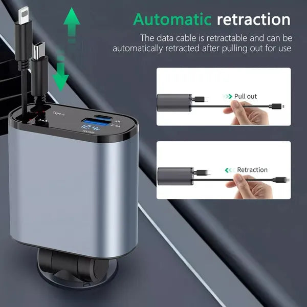Velson 120W car charger in vehicle